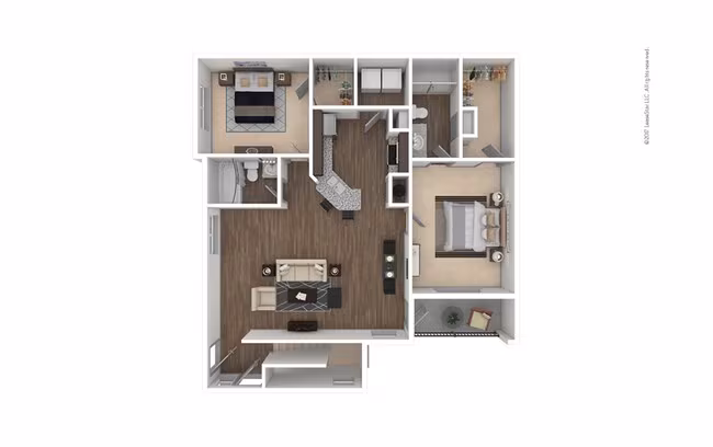 Unit 2101 floor plan